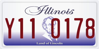IL license plate Y110178