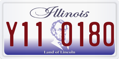 IL license plate Y110180