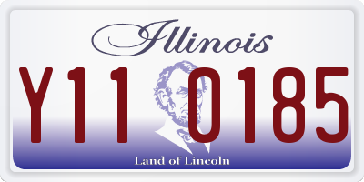IL license plate Y110185
