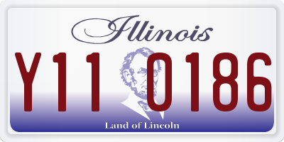 IL license plate Y110186