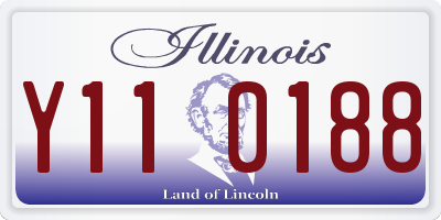 IL license plate Y110188