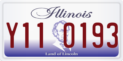 IL license plate Y110193
