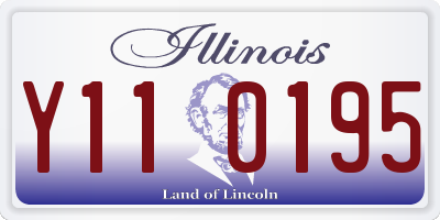 IL license plate Y110195