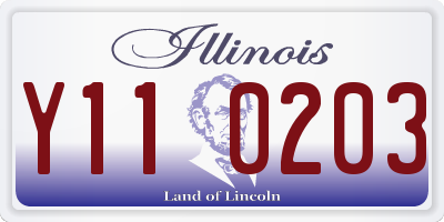 IL license plate Y110203
