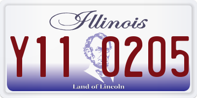 IL license plate Y110205