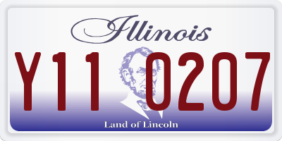 IL license plate Y110207