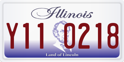 IL license plate Y110218