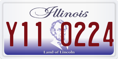 IL license plate Y110224