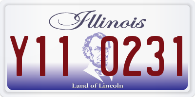 IL license plate Y110231