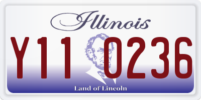 IL license plate Y110236