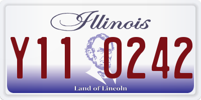 IL license plate Y110242