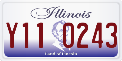 IL license plate Y110243