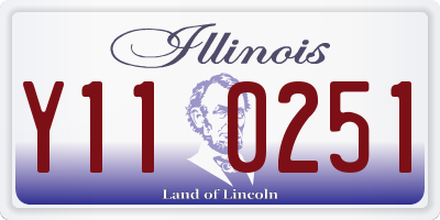 IL license plate Y110251