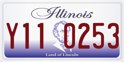 IL license plate Y110253