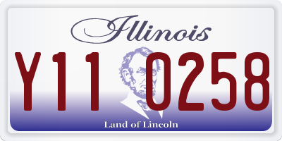 IL license plate Y110258