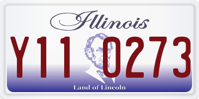 IL license plate Y110273