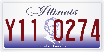IL license plate Y110274