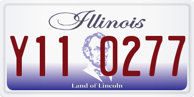 IL license plate Y110277