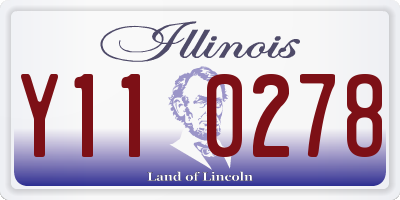 IL license plate Y110278