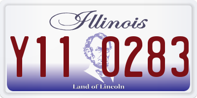 IL license plate Y110283