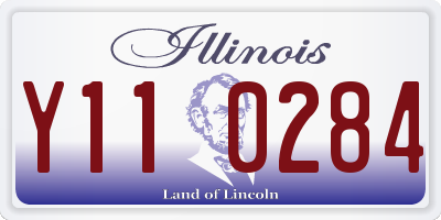IL license plate Y110284