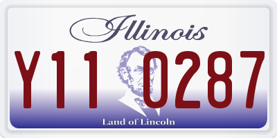 IL license plate Y110287