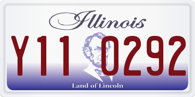 IL license plate Y110292