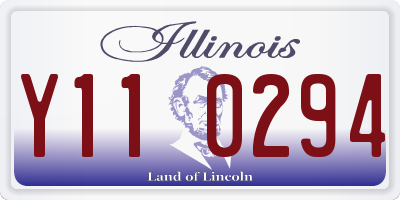 IL license plate Y110294