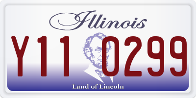 IL license plate Y110299