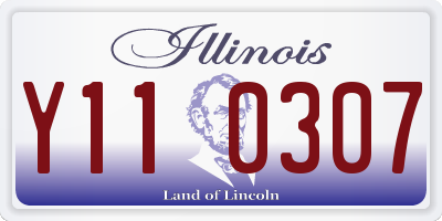 IL license plate Y110307