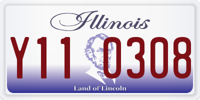 IL license plate Y110308