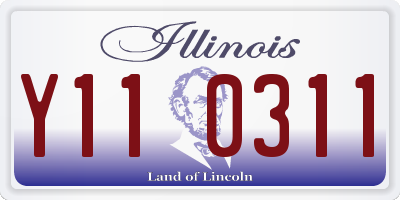 IL license plate Y110311