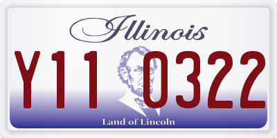 IL license plate Y110322