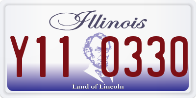 IL license plate Y110330