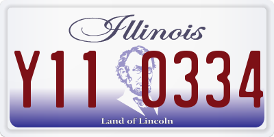 IL license plate Y110334