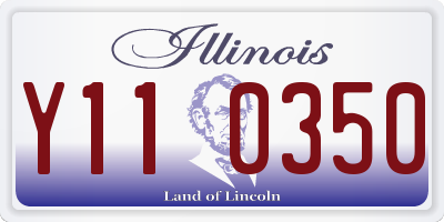IL license plate Y110350