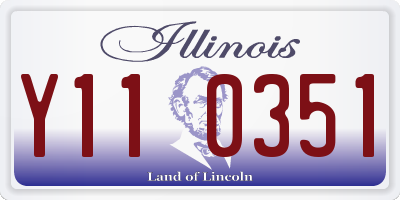 IL license plate Y110351