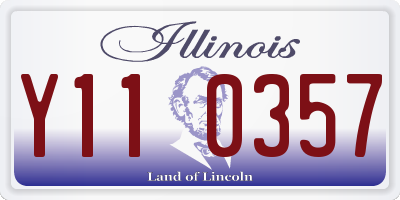 IL license plate Y110357