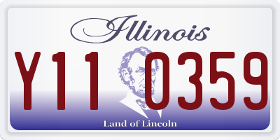 IL license plate Y110359