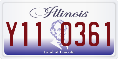 IL license plate Y110361