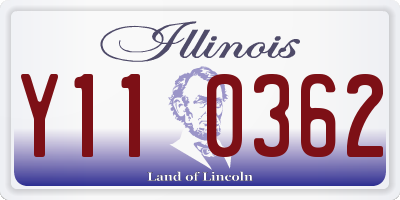 IL license plate Y110362