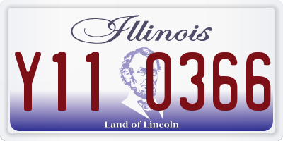 IL license plate Y110366
