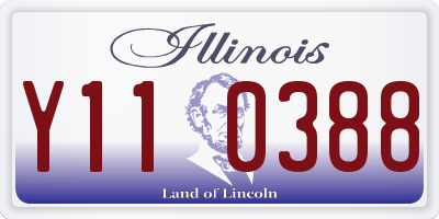 IL license plate Y110388