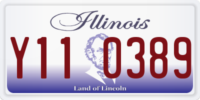 IL license plate Y110389