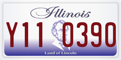 IL license plate Y110390