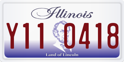 IL license plate Y110418