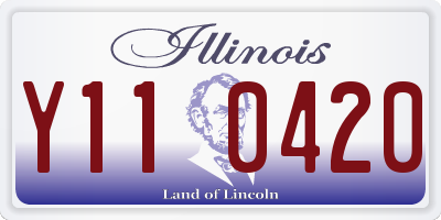 IL license plate Y110420