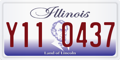 IL license plate Y110437