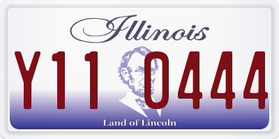IL license plate Y110444