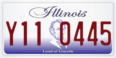 IL license plate Y110445